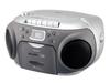 Koizumi CD Radio and Cassette Player Wide FM Compatible Silver AM/FM SAD-4944/S