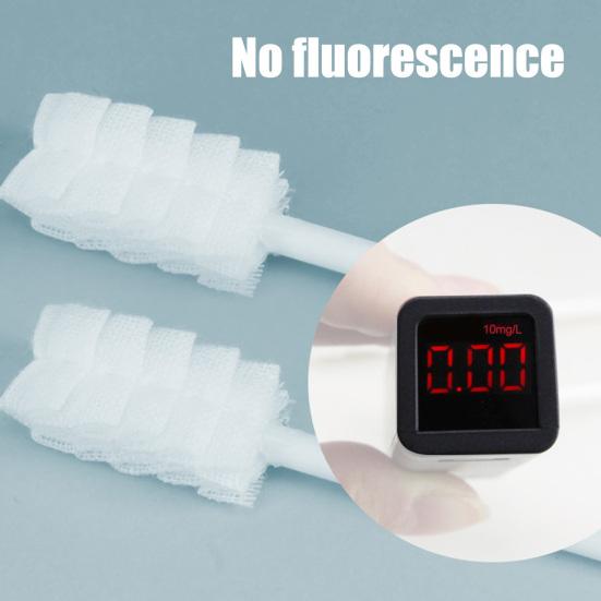 30Pcs Baby Tongue Cleaner Degreased Gauze Dental Swabs Disposable Gauze Toothbrush Paper Rod Infant Oral Cleaning Brush Stick for Newborns