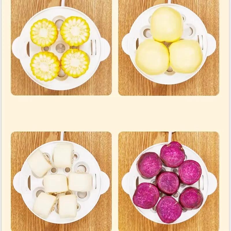 New Multifunctional Electric Egg Cooker Automatic Egg Boiler 7 Eggs Mini Egg Streamer Kitchen Breakfast Machine Mini Egg Boiler