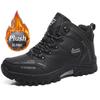 Зимние мужские ботинки для снега, водонепроницаемые кожаные кроссовки, супер теплые мужские ботинки челси, нескользящие мужские походные ботинки, размер 39-47