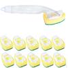 1 Dish 10 Refill Replacement Heads Heavy Duty Sponge Cleaning Brush Durable and Kitchen