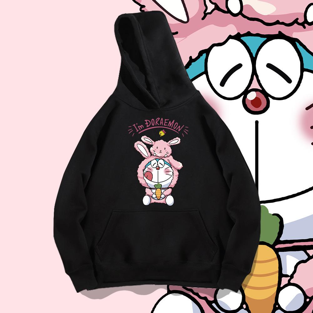 Cartoon anime hooded sweater men's and women's trendy brand loose casual teen student jacket top