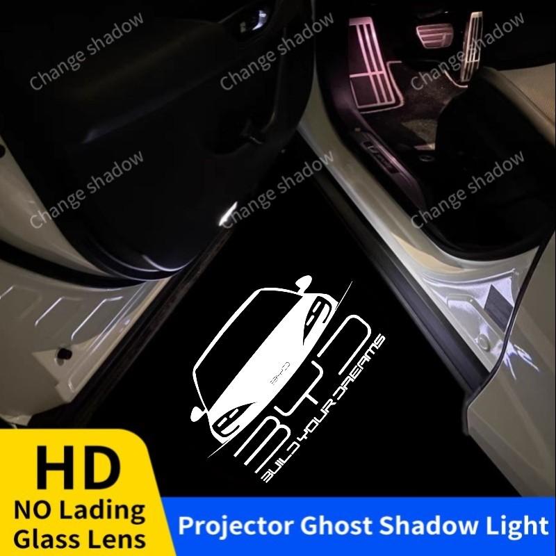 2 шт. HD LED Подсветка дверей автомобиля Проектор Световой Призрачная тень Атмосферный свет Для BYD ATTO3 YUAN PLUS Han Sealion 6 Song Plus