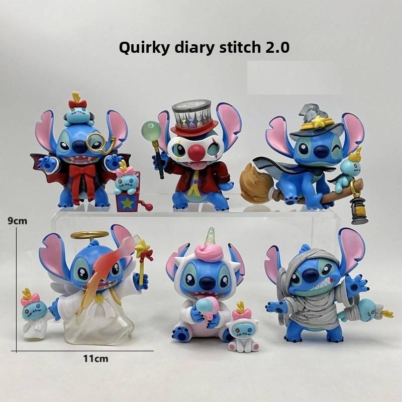 Набор фигурок Stitch из ПВХ с оригинальным дизайном для коллекционеров и в качестве подарка