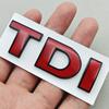 3D ABS Черно-Красный Логотип TDI Шильдик на Заднюю Крышку Багажника Автомобиля для VW Наклейка с Буквами TDI Аксессуары AY5