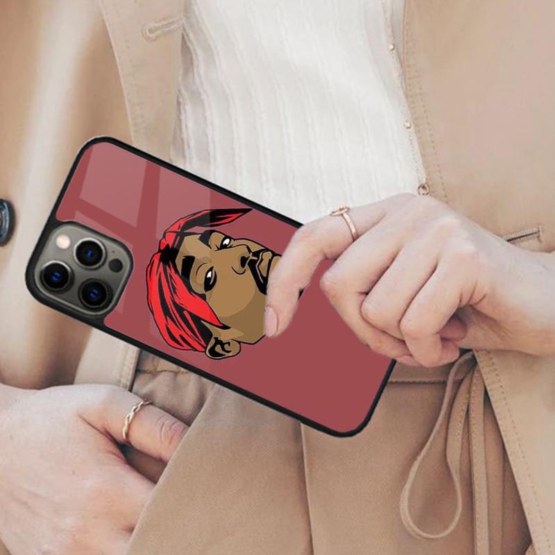 Чехол для телефона с магнитом Rapper 2pac Singer Tupac для APPLE iPhone 17 Air 16 14 13 12 Pro Max 15 Plus Беспроводная зарядка MagSafe