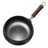 Yousheng Iron Wok Традиционный чугунный горшок ручной ковки, большая сковорода с антипригарным покрытием, бытовой вок с деревянной ручкой