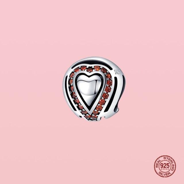 Подвеска из стерлингового серебра 925 пробы, очаровательные бусины для оригинального браслета Panjia, ожерелье, женские украшения