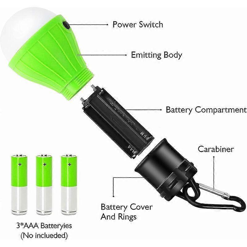 4x Camping Light, star Camping Light LED, Battery Camping light