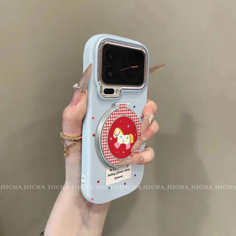 Применимый цветной чехол для мобильного телефона Xiaomi 17promax с подставкой, милый Xiaomi15ultra, дофаминовый