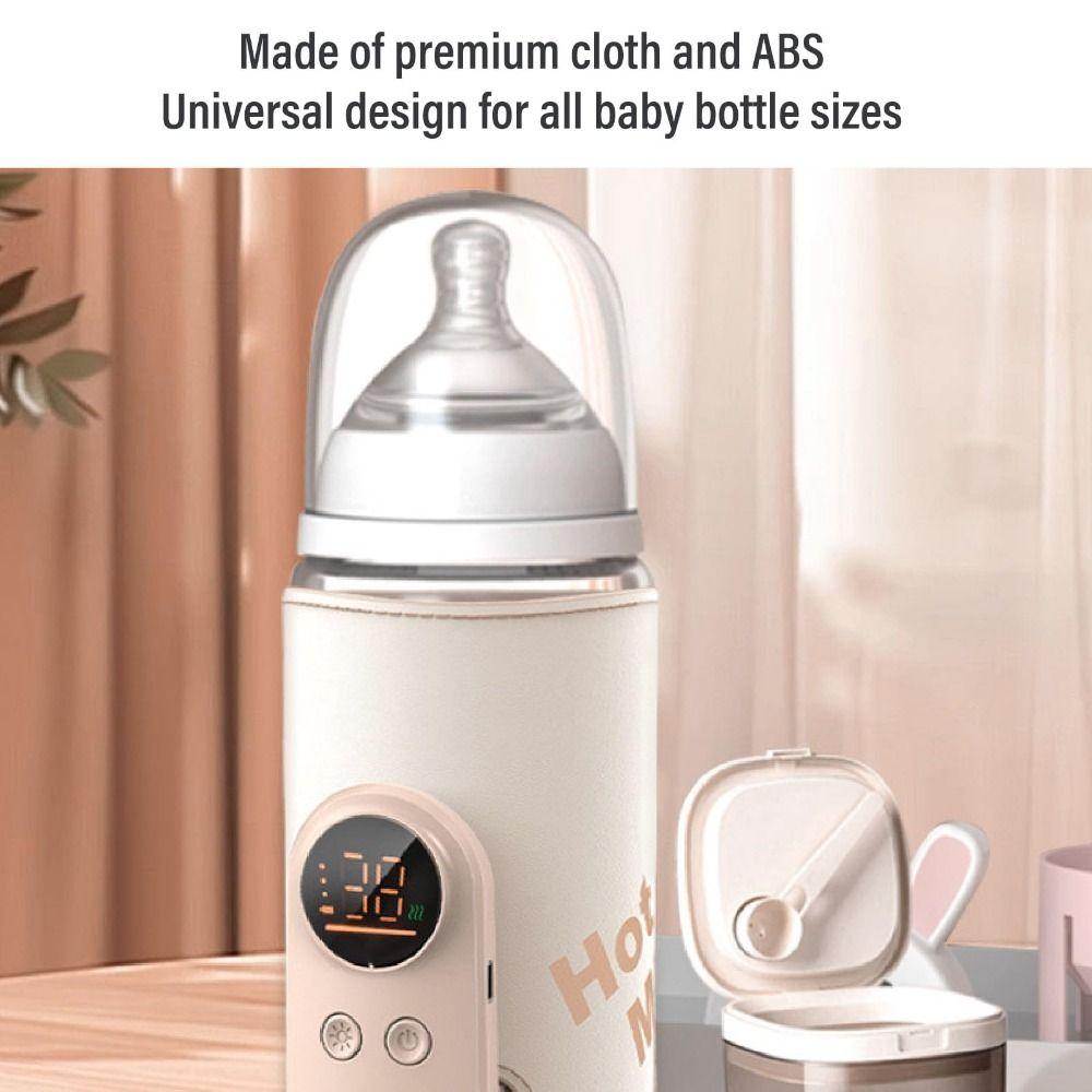 Constant Temperature Milk Warmer Wireless Nighttime Milk Warmer Bottle Insulation Cover  Car Mount