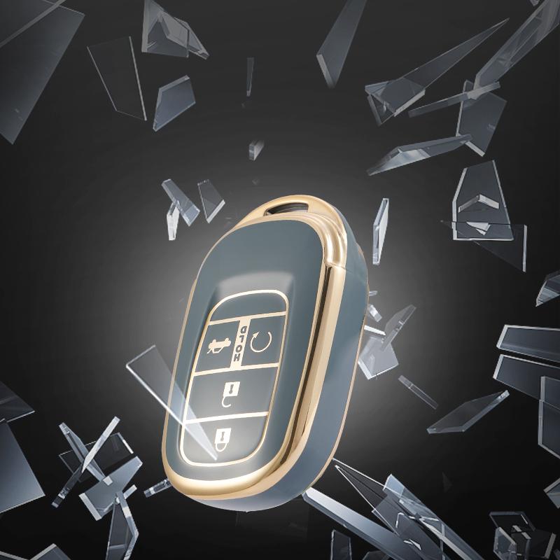 Новый чехол для дистанционного ключа из ТПУ с 4 кнопками для Honda Civic 2022, защитный держатель, аксессуары для бесключевого доступа