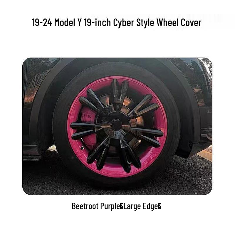 19-24 Tesla Model Y Cybertruck Style 19-inch Wheel Covers: Full Coverage, Anti-Scratch Decor.