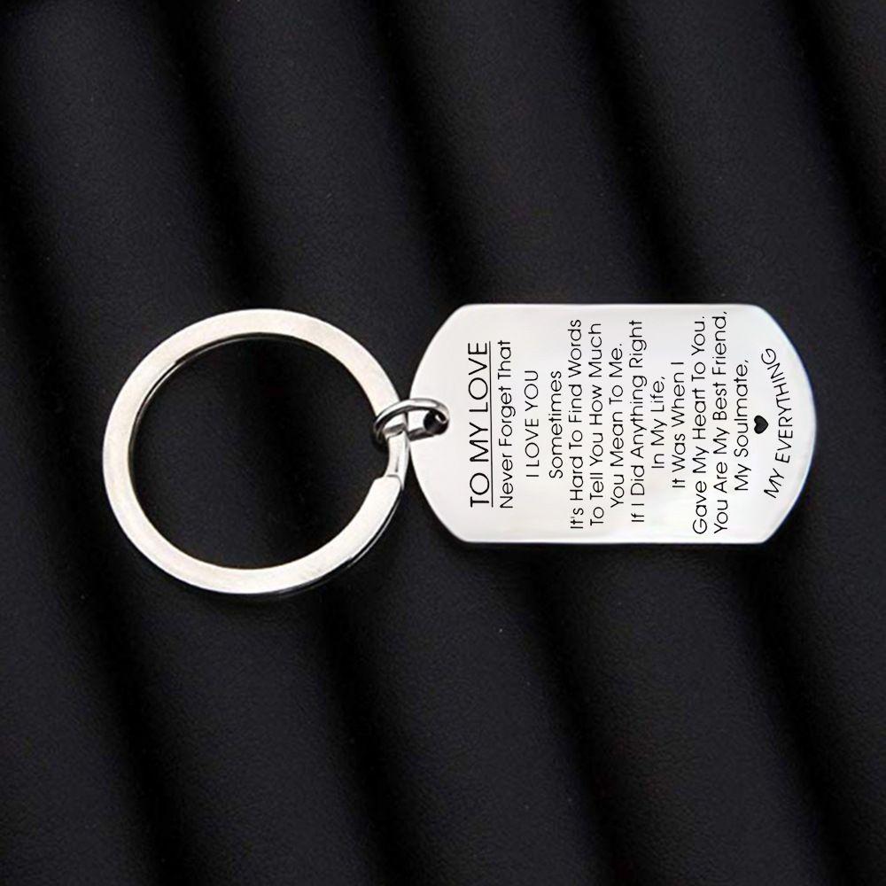 Wedding Husband Lover Gifts Anniversary Boyfriend Valentines Day Key Ring TO MY LOVE Keychain
