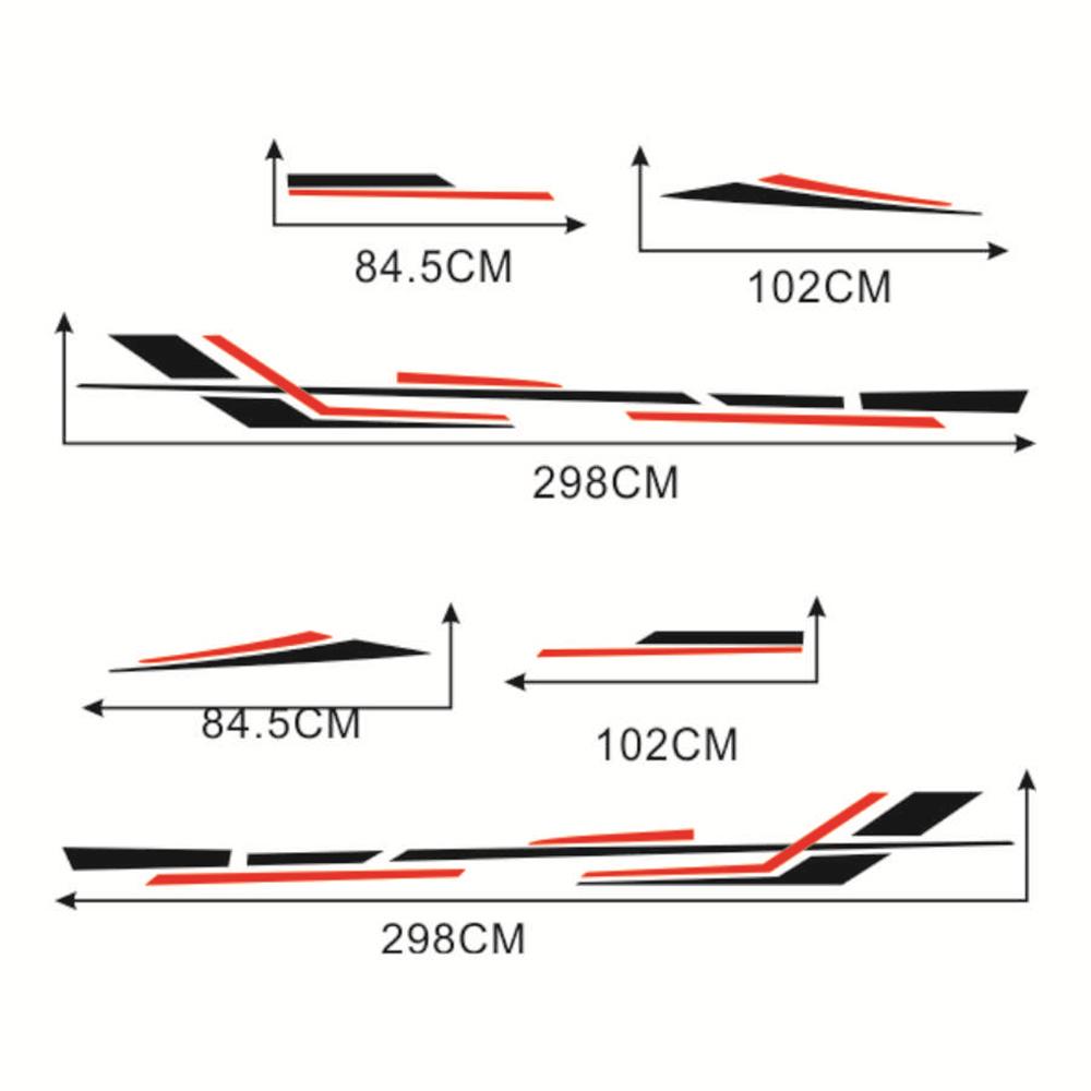 Наклейки Графика Боковины Кузова Автомобиля Полосы Для Кемпера Автодома Прицепа Универсальные