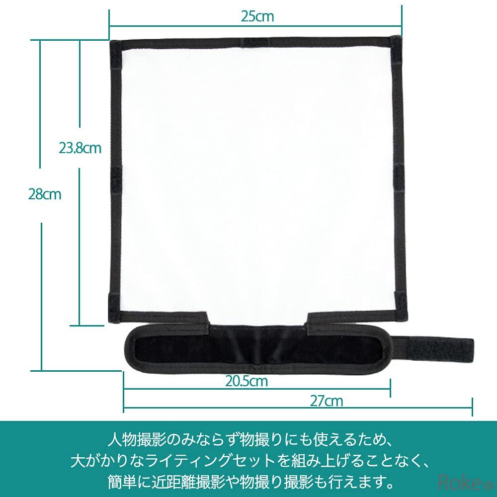 Roke Strobe Flexible Reflector Camera Flash Diffuser for Canon and Nikon Clip-on JM-113
