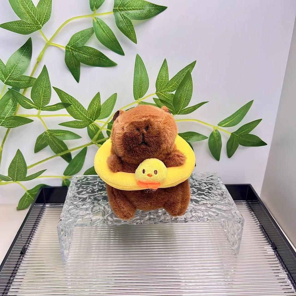 Стильный плюшевый брелок-подвеска Капибара Очаровательная мягкая игрушка для украшения сумки