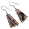 Montana Agate Handmade 925 Sterling Silver Gift Jewelry Earring 1.81" L9d21