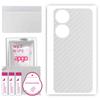 apgo Protective Skin Sticker for the Back Compatible with Honor 90, Wrap Film, Foil, Vinyl - Pattern Transparent Carbon