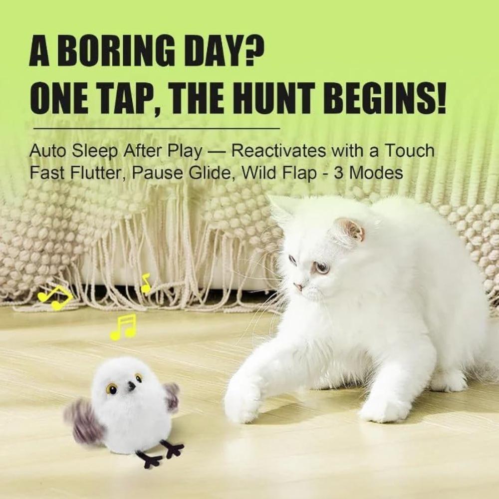 Induction Activation Interactive Chirping Bird Cat Toy Cat Self-entertainment