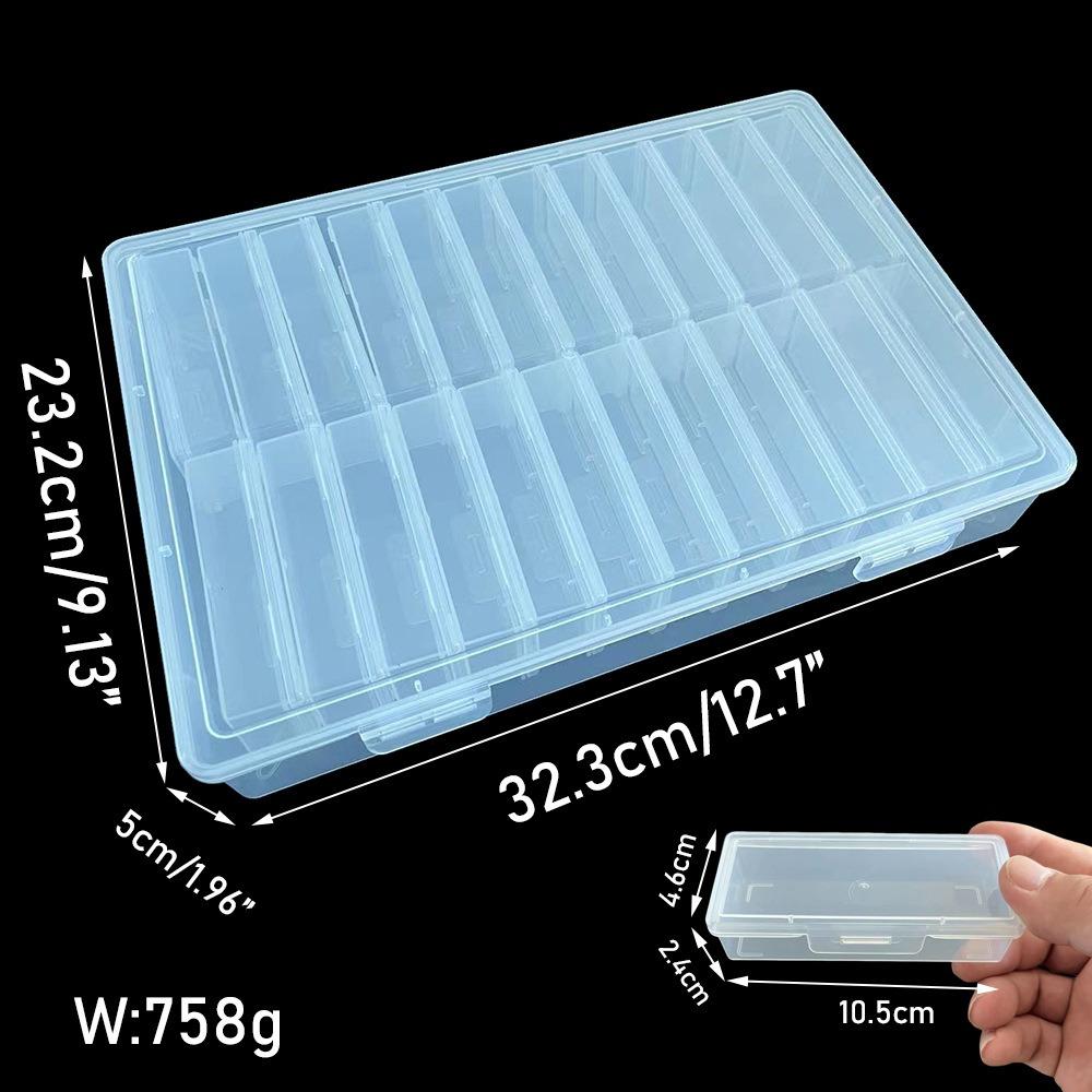 Clear Clear Storage Box Plastic Craft & Sewing Supplies Container Organizer Case Home Storage