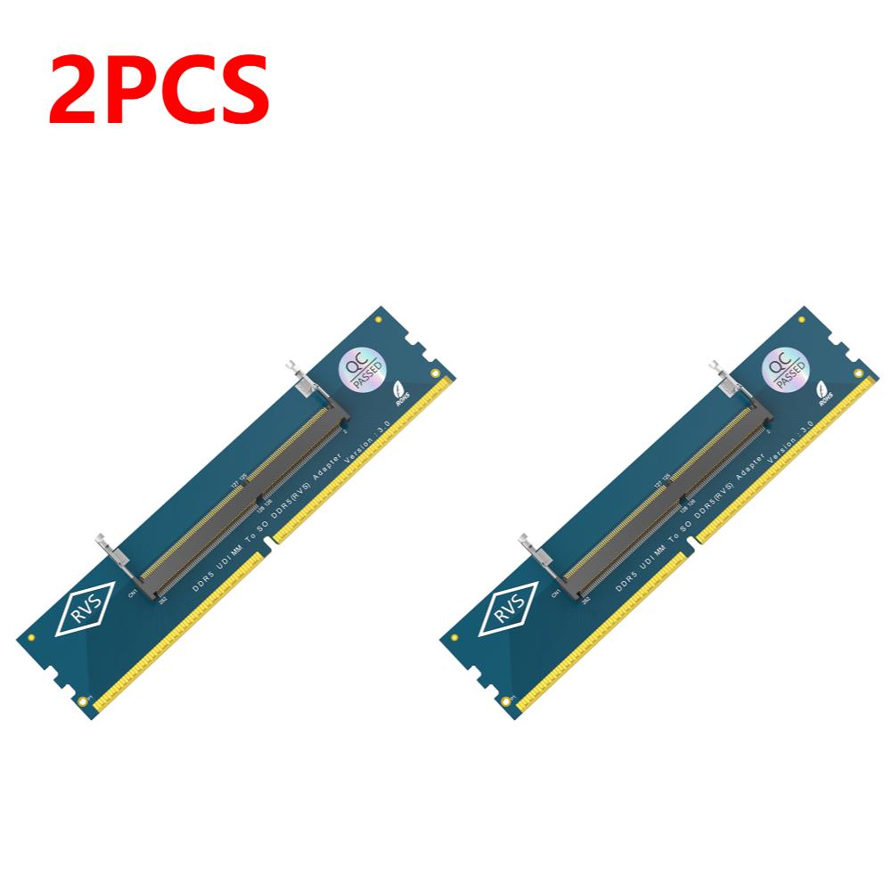 1-5PCS Memory Card Converter Laptop SO DDR5 RAM To Desktop DDR5 U-DIMM Adapter Memory Tester SO DDR5 to DDR5 U-DIMM Converter