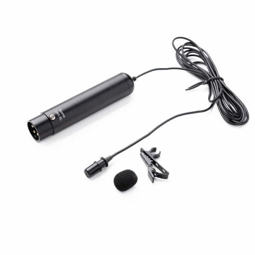 Nicama XLR Pin Microphone LVM1-XL Phantom Power Omnidirectional Clip-on Condenser Microphone for Canon, Sony, Panasonic, Zoom H4n, H5, H6 Camcorders,