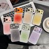 Чехол-градиент с блестками для iPhone 17 Pro Max: Полное покрытие для Apple 14/15/16