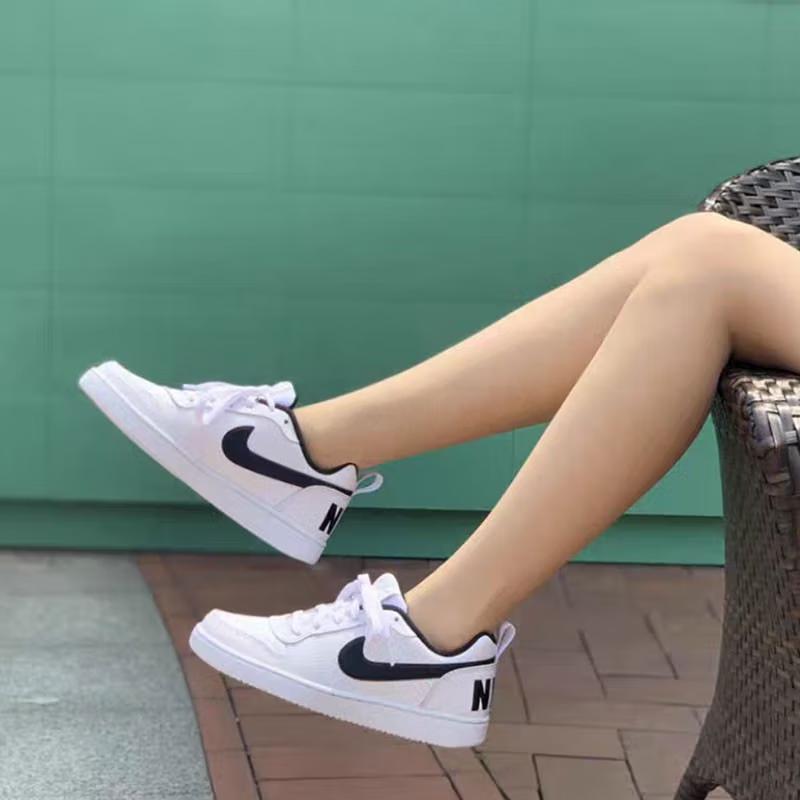 Nike Court Borough Low 'Summit White Black' GS 839985-101