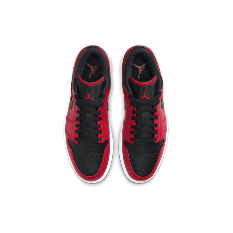 Air Jordan 1 Low 'Reverse Bred Pebbled Swoosh' Jordan 553558-605