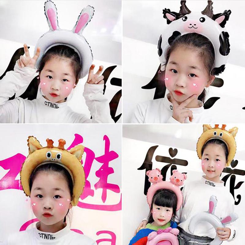 20Pcs Cute Headband Foil Balloon Animal Balloon Children'S Toys Party Decor