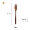 Portable Lacquered Nanmu Student Tableware Set - Wooden Spoon, Fork, and Chopsticks
