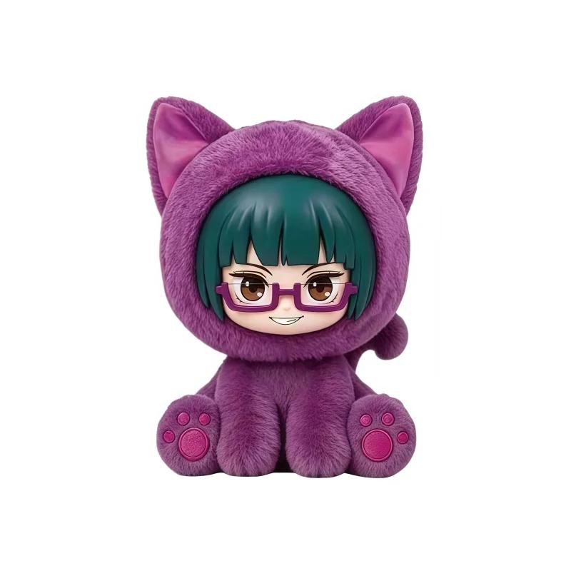 EAKI Jujutsu Kaisen Cat Sitting Party Blind Box Anime Figure Collectible Decor Ornament Birthday Gift Toy