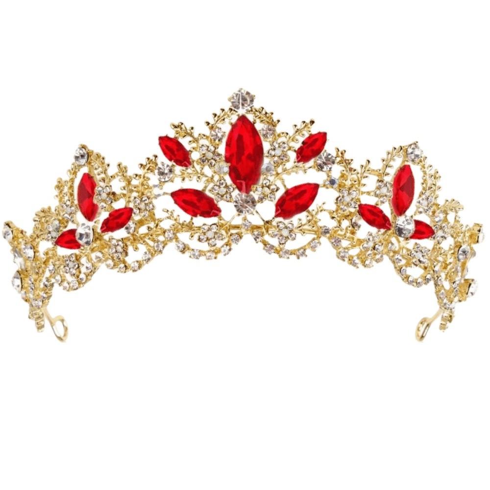 Elegant Bridal Princess Crown Sparkling Wedding Head Wear Baroque Queen Tiaras Birthday Party