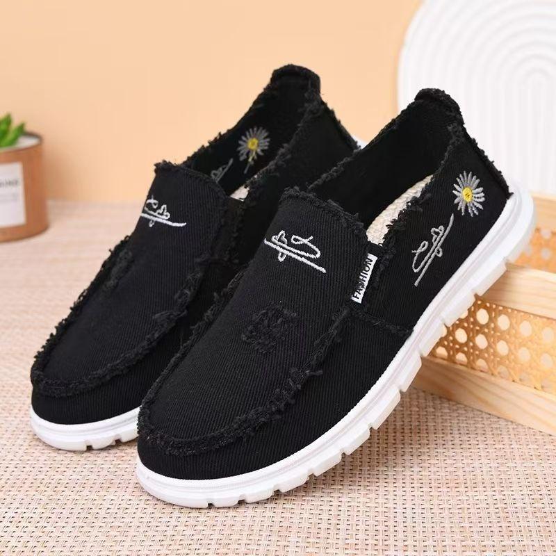 Тканевая обувь, Женская обувь, Универсальная, Повседневная обувь, Удобная, Дышащая, Женская, Холщовая обувь