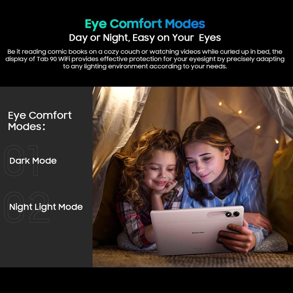 Blackview Tab 90 WIFI Tablet 10.92 Inch HD+ Display T606 Octa Core, 12GB 128GB, 8200mAh Battery WIFI Tablets PC Android 14