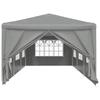 Party Tent 900 x 300 x 255 cm Light Grey PE and Steel