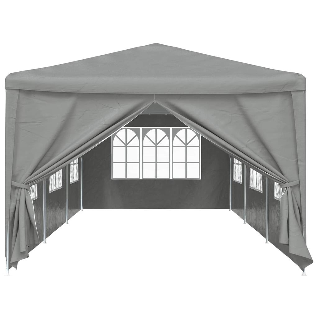Party Tent 900 x 300 x 255 cm Light Grey PE and Steel