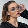Защитные очки 3 шт. Модная маленькая квадратная оправа для очков Женская металлическая оправа Форма очков Оптические прозрачные линзы Очки
