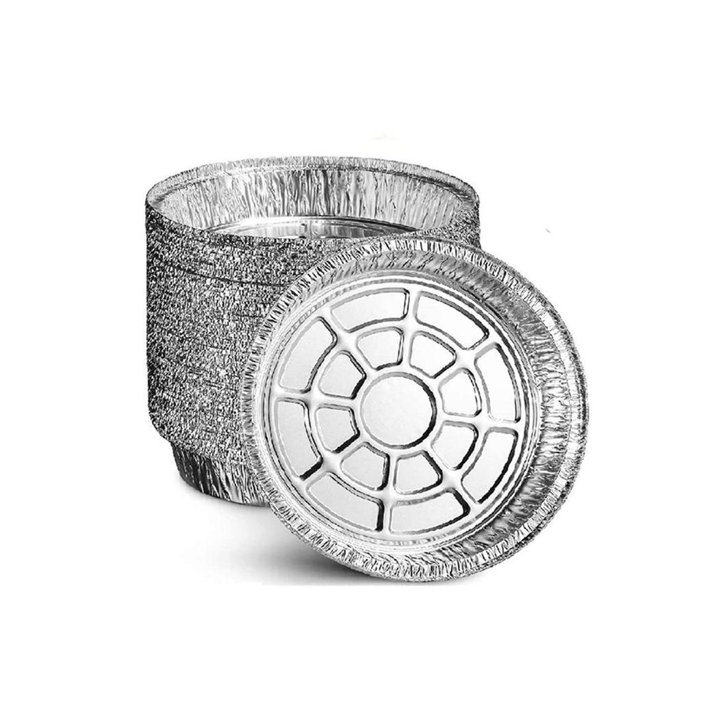Baking Roasting Air Fryer Liner Round Aluminium Foil Trays Containers Aluminum Foil Tin Box