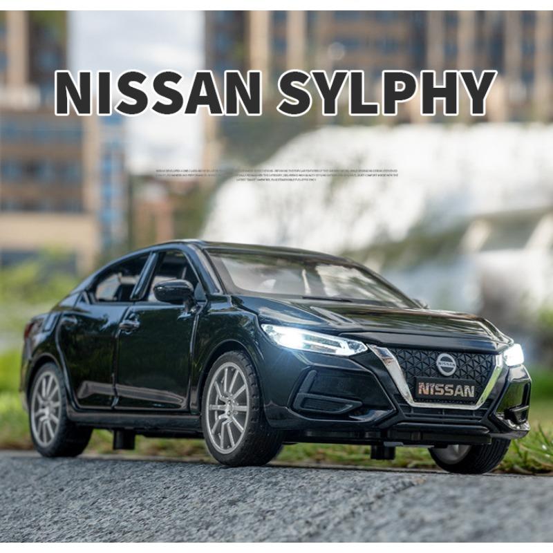 Литая под давлением модель автомобиля SYLPHY 1/32, коллекция игрушечных транспортных средств, звуки, подарки для детей