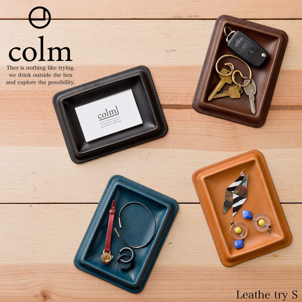 Corum Leather Tray, Cash Tray, Watch Holder, Small, Blue, Made in Japan, Genuine Leather