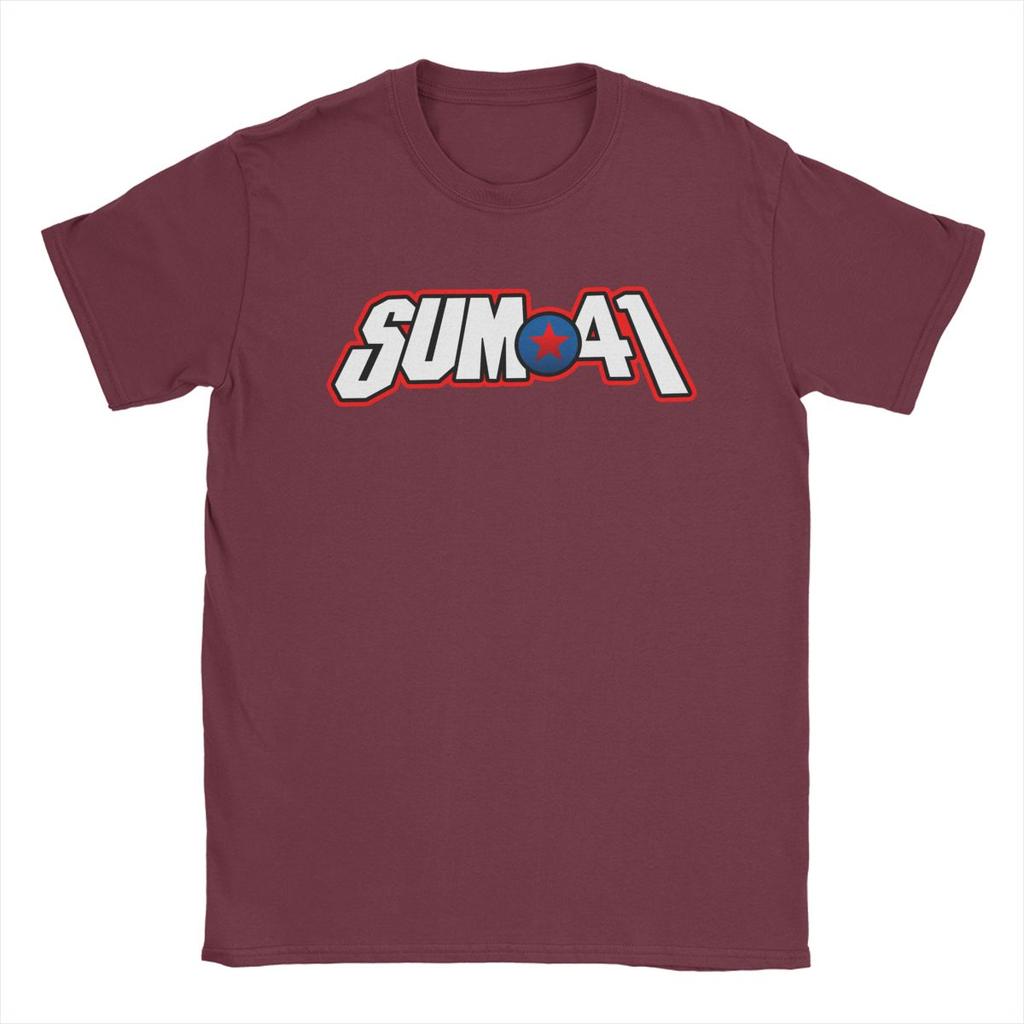 Sum 41 Band Men's T Shirts SUM41 Punk Amazing Tees Short Sleeve O Neck T-Shirt 100% Cotton Birthday Present Clothes