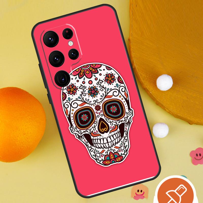 Чехол для телефона с рисунком мексиканского черепа и девушки для Samsung Galaxy S25 Ultra S24 S22 S21 Ultra S9 S10 S20 Plus S23 FE Funda Cover