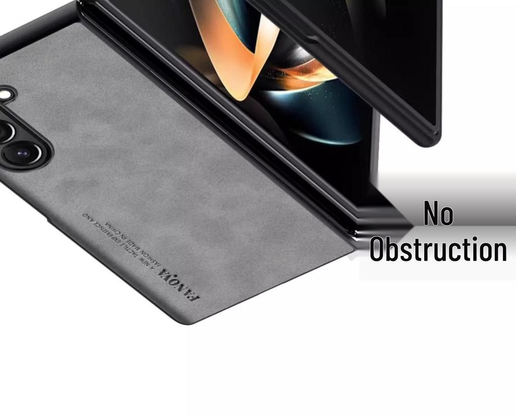 Чехол Samsung Z Fold 7 с текстурой овечьей кожи - Мягкий, Складной, Защита от царапин