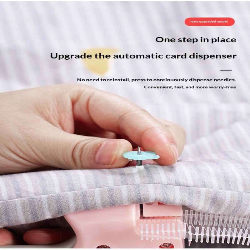 Пистолет для этикеток Держатель для квилтов Пистолет для бирок Мягкий силиконовый Безигольный защелкивающийся Одноигольный швейный пистолет Не оставляющий следов лист Противоскользящий инструмент