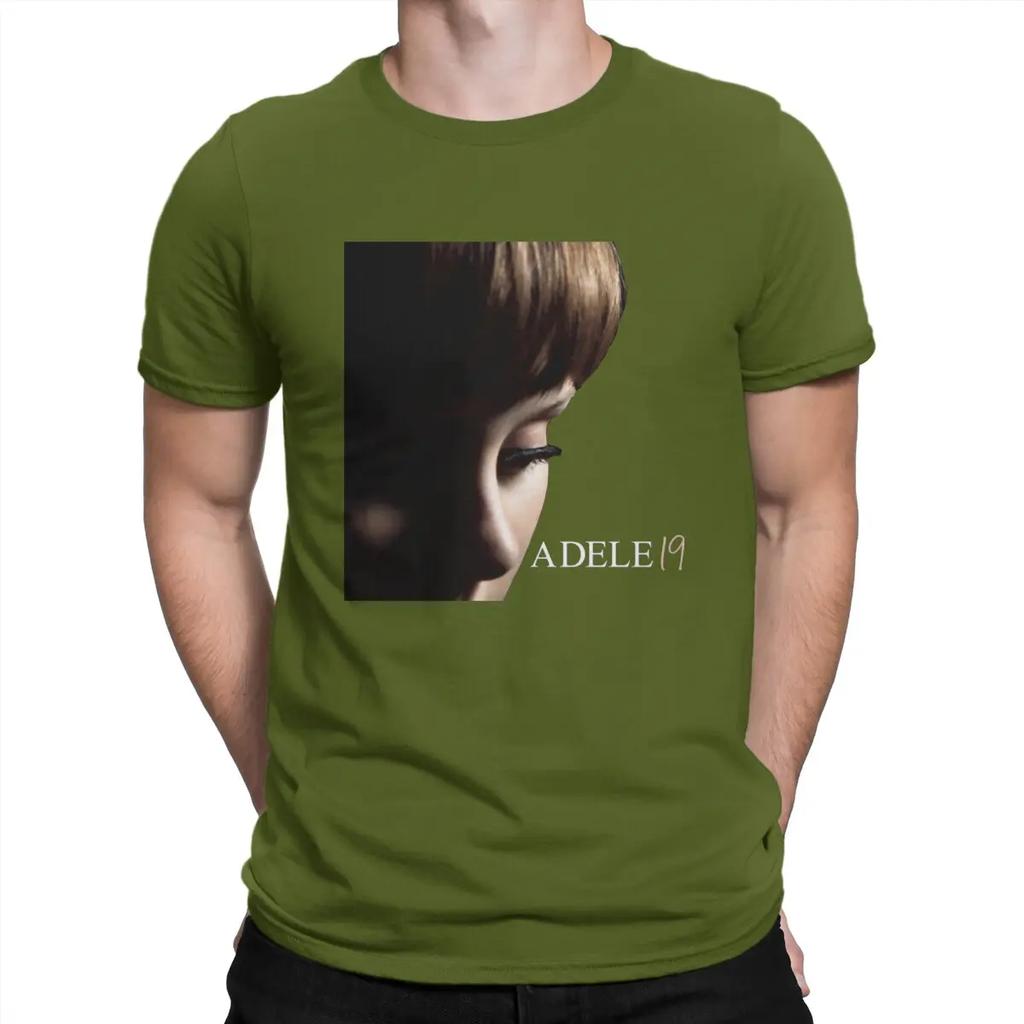 Fan Men T Shirts A-Adele Singer Cool Tee Shirt Short Sleeve Crew Neck T-Shirts Pure Cotton Gift Idea Clothing