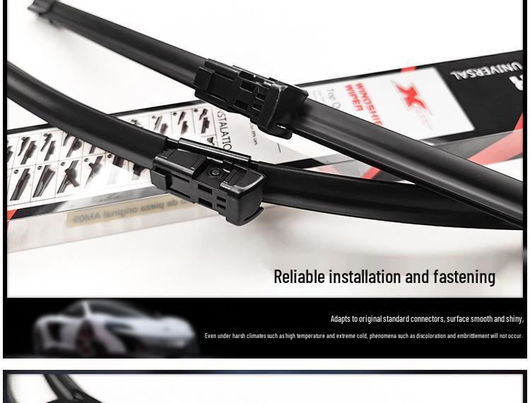 Щетка стеклоочистителя FAW-Volkswagen Magotan: Совместим с моделями B8, B7, B6 (2009-2013) - Бескаркасная резиновая полоса