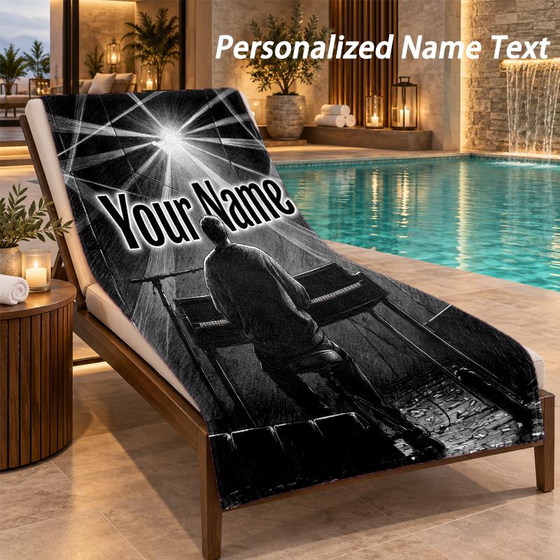 Alex Warren Custom Name Beach Towel Large Soft Towel for Indoor Bathroom Outdoor Beach