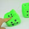 1 пара игральных костей, плюшевый кулон, супер мягкая губка, наполнитель, красочные точечные игральные кости, плюшевые украшения, пушистые мягкие кости, антистрессовая плюшевая игрушка, украшение автомобиля